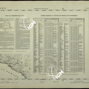 CARTA TOPOGRAFICA DEGLI STATI IN TERRAFERMA DI S.M. IL RE DI SARDEGNA ALLA SCALA DI 1.A 50.000. OPERA DEL CORPO REALE DELLO STATO MAGGIORE - FOGLIO N.°3  VEVEY