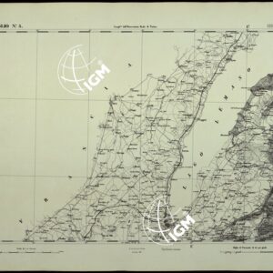 CARTA TOPOGRAFICA DEGLI STATI IN TERRAFERMA DI S.M. IL RE DI SARDEGNA ALLA SCALA DI 1.A 50.000. OPERA DEL CORPO REALE DELLO STATO MAGGIORE - FOGLIO N.°5.  GENEVE