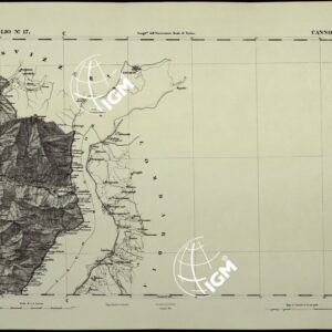 CARTA TOPOGRAFICA DEGLI STATI IN TERRAFERMA DI S.M. IL RE DI SARDEGNA ALLA SCALA DI 1.A 50.000. OPERA DEL CORPO REALE DELLO STATO MAGGIORE - FOGLIO N.°17. CANNOBIO