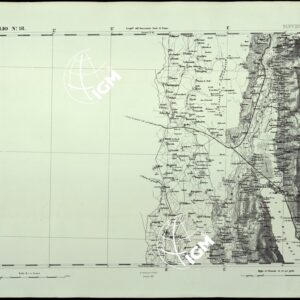 CARTA TOPOGRAFICA DEGLI STATI IN TERRAFERMA DI S.M. IL RE DI SARDEGNA ALLA SCALA DI 1.A 50.000. OPERA DEL CORPO REALE DELLO STATO MAGGIORE - FOGLIO N.°18.  RUFFIEUX