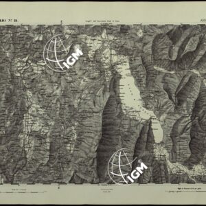 CARTA TOPOGRAFICA DEGLI STATI IN TERRAFERMA DI S.M. IL RE DI SARDEGNA ALLA SCALA DI 1.A 50.000. OPERA DEL CORPO REALE DELLO STATO MAGGIORE - FOGLIO N.°19. ANNECY