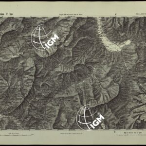 CARTA TOPOGRAFICA DEGLI STATI IN TERRAFERMA DI S.M. IL RE DI SARDEGNA ALLA SCALA DI 1.A 50.000. OPERA DEL CORPO REALE DELLO STATO MAGGIORE - FOGLIO N.°20.  SALLANCHES