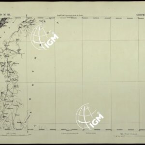 CARTA TOPOGRAFICA DEGLI STATI IN TERRAFERMA DI S.M. IL RE DI SARDEGNA ALLA SCALA DI 1.A 50.000. OPERA DEL CORPO REALE DELLO STATO MAGGIORE - FOGLIO N.°25. GHIFFA
