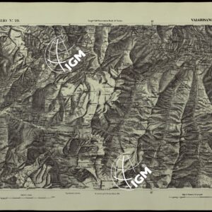CARTA TOPOGRAFICA DEGLI STATI IN TERRAFERMA DI S.M. IL RE DI SARDEGNA ALLA SCALA DI 1.A 50.000. OPERA DEL CORPO REALE DELLO STATO MAGGIORE - FOGLIO N.°29.  VALGRISANCHE