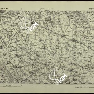 CARTA TOPOGRAFICA DEGLI STATI IN TERRAFERMA DI S.M. IL RE DI SARDEGNA ALLA SCALA DI 1.A 50.000. OPERA DEL CORPO REALE DELLO STATO MAGGIORE - FOGLIO N.°48. MORTARA