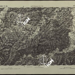 CARTA TOPOGRAFICA DEGLI STATI IN TERRAFERMA DI S.M. IL RE DI SARDEGNA ALLA SCALA DI 1.A 50.000. OPERA DEL CORPO REALE DELLO STATO MAGGIORE - FOGLIO N.°60.  ACQUI
