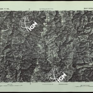 CARTA TOPOGRAFICA DEGLI STATI IN TERRAFERMA DI S.M. IL RE DI SARDEGNA ALLA SCALA DI 1.A 50.000. OPERA DEL CORPO REALE DELLO STATO MAGGIORE - FOGLIO N.°66. ROCCAVERANO