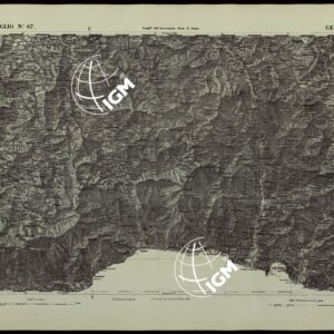 CARTA TOPOGRAFICA DEGLI STATI IN TERRAFERMA DI S.M. IL RE DI SARDEGNA ALLA SCALA DI 1.A 50.000. OPERA DEL CORPO REALE DELLO STATO MAGGIORE - FOGLIO N.°67. GENOVA