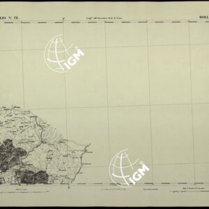 CARTA TOPOGRAFICA DEGLI STATI IN TERRAFERMA DI S.M. IL RE DI SARDEGNA ALLA SCALA DI 1.A 50.000. OPERA DEL CORPO REALE DELLO STATO MAGGIORE - FOGLIO N.°78. BOLLANO