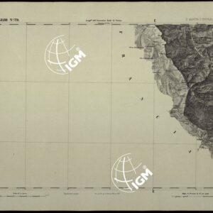 CARTA TOPOGRAFICA DEGLI STATI IN TERRAFERMA DI S.M. IL RE DI SARDEGNA ALLA SCALA DI 1.A 50.000. OPERA DEL CORPO REALE DELLO STATO MAGGIORE - FOGLIO N.°79. SAN MARTIN D'ENTRAUNES