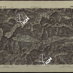 CARTA TOPOGRAFICA DEGLI STATI IN TERRAFERMA DI S.M. IL RE DI SARDEGNA ALLA SCALA DI 1.A 50.000. OPERA DEL CORPO REALE DELLO STATO MAGGIORE - FOGLIO N.°82. ORMEA