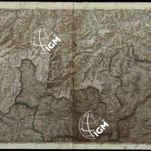 CARTA COROGRAFICA DEI VERSANTI SETTENTRIONALI E MERIDIONALI DELLE ALPI RETICHE CARNICHE E GIULIE IN 25 FOGLI - FOGLIO A.3 SONDRIO