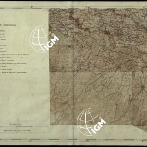 CARTA COROGRAFICA DEI VERSANTI SETTENTRIONALI E MERIDIONALI DELLE ALPI RETICHE CARNICHE E GIULIE IN 25 FOGLI - FOGLIO A.5 CREMONA (SEGNI CONVENZIONALI)