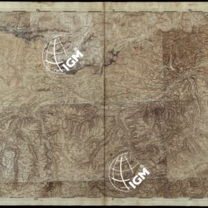 CARTA COROGRAFICA DEI VERSANTI SETTENTRIONALI E MERIDIONALI DELLE ALPI RETICHE CARNICHE E GIULIE IN 25 FOGLI - FOGLIO B.2 INNSBRUCK