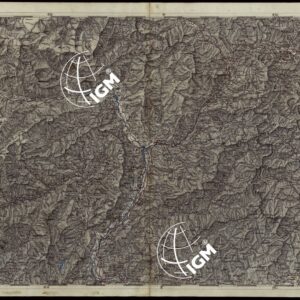 CARTA COROGRAFICA DEI VERSANTI SETTENTRIONALI E MERIDIONALI DELLE ALPI RETICHE CARNICHE E GIULIE IN 25 FOGLI - FOGLIO B.3 BOLZANO