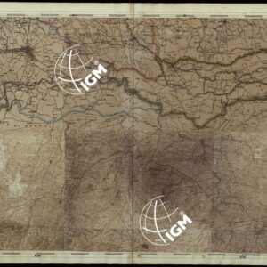 CARTA COROGRAFICA DEI VERSANTI SETTENTRIONALI E MERIDIONALI DELLE ALPI RETICHE CARNICHE E GIULIE IN 25 FOGLI - FOGLIO B.5 MANTOVA