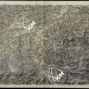 CARTA COROGRAFICA DEI VERSANTI SETTENTRIONALI E MERIDIONALI DELLE ALPI RETICHE CARNICHE E GIULIE IN 25 FOGLI - FOGLIO C.1 SALISBURGO