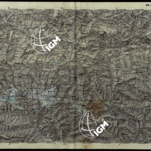 CARTA COROGRAFICA DEI VERSANTI SETTENTRIONALI E MERIDIONALI DELLE ALPI RETICHE CARNICHE E GIULIE IN 25 FOGLI - FOGLIO C.2 GR. GLOCKNER