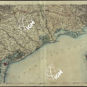 CARTA COROGRAFICA DEI VERSANTI SETTENTRIONALI E MERIDIONALI DELLE ALPI RETICHE CARNICHE E GIULIE IN 25 FOGLI - FOGLIO C.4 VENEZIA