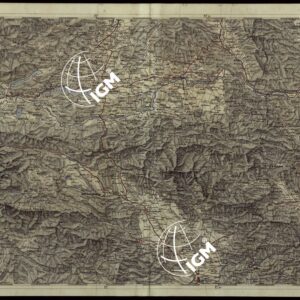 CARTA COROGRAFICA DEI VERSANTI SETTENTRIONALI E MERIDIONALI DELLE ALPI RETICHE CARNICHE E GIULIE IN 25 FOGLI - FOGLIO D.3 LUBIANA