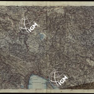 CARTA COROGRAFICA DEI VERSANTI SETTENTRIONALI E MERIDIONALI DELLE ALPI RETICHE CARNICHE E GIULIE IN 25 FOGLI - FOGLIO D.4 TRIESTE