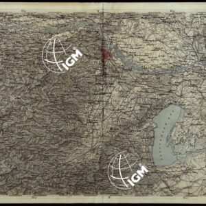 CARTA COROGRAFICA DEI VERSANTI SETTENTRIONALI E MERIDIONALI DELLE ALPI RETICHE CARNICHE E GIULIE IN 25 FOGLI - FOGLIO E.1 VIENNA