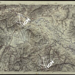 CARTA COROGRAFICA DEI VERSANTI SETTENTRIONALI E MERIDIONALI DELLE ALPI RETICHE CARNICHE E GIULIE IN 25 FOGLI - FOGLIO E.4 AGRAM