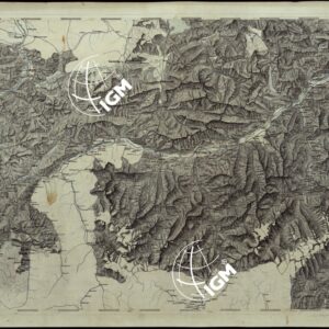 CARTA COROGRAFICA DEI VERSANTI SETTENTRIONALI E MERIDIONALI DELLE ALPI RETICHE, CARNICHE E GIULIE