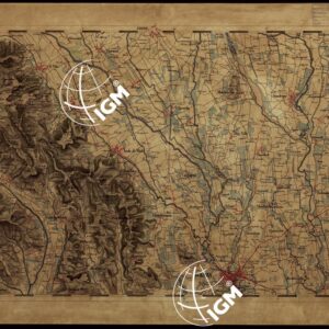 CARTA TOPOGRAFICA DEL REGNO LOMBARDO-VENETO - FOGLIO I.7