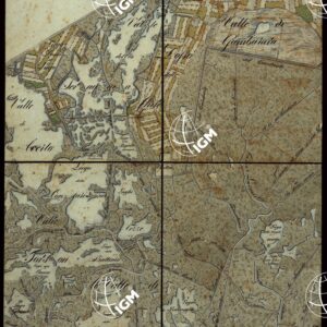PLAN DER SEE-STADT ADT UND FESTUNG VENEDIG SAMMT HREN LAGUNEN UND DEM DIESE UMGEBEN DEN FESTEN LANDE VON DER MUNDUNG DER ETSCHRIS ZU JENER DER PIAVE. + CENNI SULLA COSTRUZIONE DELLA CARTA ANNO 1849 - FOGLIO 3