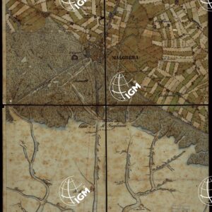 PLAN DER SEE-STADT ADT UND FESTUNG VENEDIG SAMMT HREN LAGUNEN UND DEM DIESE UMGEBEN DEN FESTEN LANDE VON DER MUNDUNG DER ETSCHRIS ZU JENER DER PIAVE. + CENNI SULLA COSTRUZIONE DELLA CARTA ANNO 1849 - FOGLIO 5