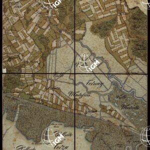 PLAN DER SEE-STADT ADT UND FESTUNG VENEDIG SAMMT HREN LAGUNEN UND DEM DIESE UMGEBEN DEN FESTEN LANDE VON DER MUNDUNG DER ETSCHRIS ZU JENER DER PIAVE. + CENNI SULLA COSTRUZIONE DELLA CARTA ANNO 1849 - FOGLIO 6