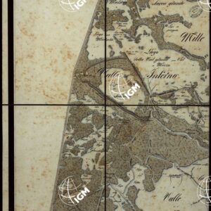 PLAN DER SEE-STADT ADT UND FESTUNG VENEDIG SAMMT HREN LAGUNEN UND DEM DIESE UMGEBEN DEN FESTEN LANDE VON DER MUNDUNG DER ETSCHRIS ZU JENER DER PIAVE. + CENNI SULLA COSTRUZIONE DELLA CARTA ANNO 1849 - FOGLIO 11