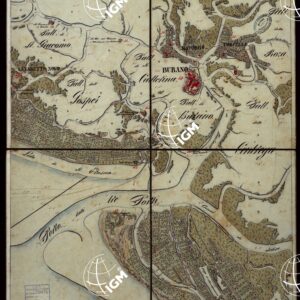 PLAN DER SEE-STADT ADT UND FESTUNG VENEDIG SAMMT HREN LAGUNEN UND DEM DIESE UMGEBEN DEN FESTEN LANDE VON DER MUNDUNG DER ETSCHRIS ZU JENER DER PIAVE. + CENNI SULLA COSTRUZIONE DELLA CARTA ANNO 1849 - FOGLIO 16