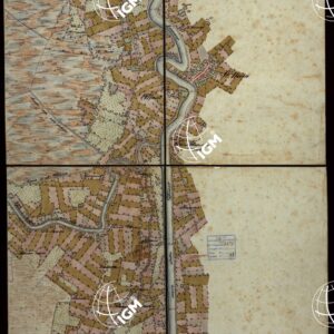 PLAN DER SEE-STADT ADT UND FESTUNG VENEDIG SAMMT HREN LAGUNEN UND DEM DIESE UMGEBEN DEN FESTEN LANDE VON DER MUNDUNG DER ETSCHRIS ZU JENER DER PIAVE. + CENNI SULLA COSTRUZIONE DELLA CARTA ANNO 1849 - FOGLIO 19 -TITOLO