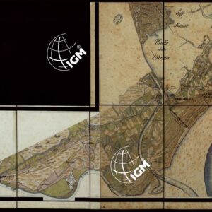 PLAN DER SEE-STADT ADT UND FESTUNG VENEDIG SAMMT HREN LAGUNEN UND DEM DIESE UMGEBEN DEN FESTEN LANDE VON DER MUNDUNG DER ETSCHRIS ZU JENER DER PIAVE. + CENNI SULLA COSTRUZIONE DELLA CARTA ANNO 1849 - FOGLIO 21