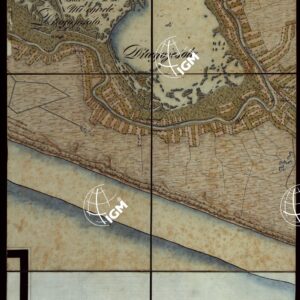 PLAN DER SEE-STADT ADT UND FESTUNG VENEDIG SAMMT HREN LAGUNEN UND DEM DIESE UMGEBEN DEN FESTEN LANDE VON DER MUNDUNG DER ETSCHRIS ZU JENER DER PIAVE. + CENNI SULLA COSTRUZIONE DELLA CARTA ANNO 1849 - FOGLIO 28