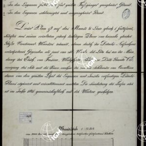 PLAN DER SEE-STADT ADT UND FESTUNG VENEDIG SAMMT HREN LAGUNEN UND DEM DIESE UMGEBEN DEN FESTEN LANDE VON DER MUNDUNG DER ETSCHRIS ZU JENER DER PIAVE. + CENNI SULLA COSTRUZIONE DELLA CARTA ANNO 1849 - FOGLIO 30 ANNOTAZIONI