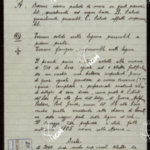 PLAN DER SEE-STADT ADT UND FESTUNG VENEDIG SAMMT HREN LAGUNEN UND DEM DIESE UMGEBEN DEN FESTEN LANDE VON DER MUNDUNG DER ETSCHRIS ZU JENER DER PIAVE. + CENNI SULLA COSTRUZIONE DELLA CARTA ANNO 1849