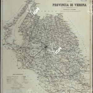 CARTA DELLA PROVINCIA DI VERONA SCALA DI 1 A 175.000