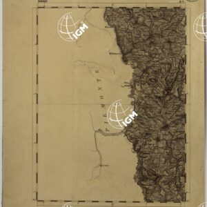 CARTA TOPOGRAFICA DELLA LOMBARDIA, DEL VENETO E DELL'ITALIA CENTRALE - CARTA DEGLI EX DUCATI DI PARMA, PIACENZA E MODENA - B.7 BOBBIO