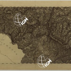CARTA TOPOGRAFICA DELLA LOMBARDIA, DEL VENETO E DELL'ITALIA CENTRALE - CARTA DEGLI EX DUCATI DI PARMA, PIACENZA E MODENA - C.8 PONTREMOLI OCCIDENTALE ORIENTALE