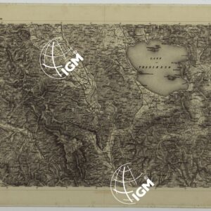CARTA TOPOGRAFICA DELLA LOMBARDIA, DEL VENETO E DELL'ITALIA CENTRALE - CARTA DEGLI EX DUCATI DI PARMA, PIACENZA E MODENA - F.12 MONTEPULCIANO