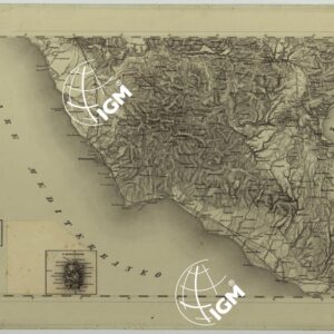 CARTA TOPOGRAFICA DELLA LOMBARDIA, DEL VENETO E DELL'ITALIA CENTRALE - CARTA DEGLI EX DUCATI DI PARMA, PIACENZA E MODENA - F.15 CIVITAVECCHIA