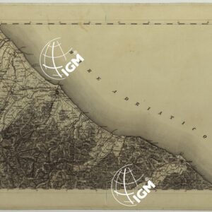 CARTA TOPOGRAFICA DELLA LOMBARDIA, DEL VENETO E DELL'ITALIA CENTRALE - CARTA DEGLI EX DUCATI DI PARMA, PIACENZA E MODENA - G.9 PESARO