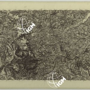 CARTA TOPOGRAFICA DELLA LOMBARDIA, DEL VENETO E DELL'ITALIA CENTRALE - CARTA DEGLI EX DUCATI DI PARMA, PIACENZA E MODENA  - H.12