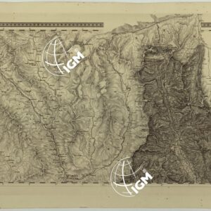 CARTA TOPOGRAFICA DEL REGNO LOMBARDO-VENETO COSTRUTTA SOPRA MISURE ASTRONOMICO-TRIGONOMETRICHE ED INCISA A MILANO NELL'ISTITUTO GEOGRAFICO MILITARE DELL'I.R. STATO MAGGIORE GENARALE AUSTRIACO PUBBLICATA NELL'ANNO - B.2