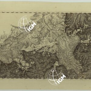 CARTA TOPOGRAFICA DEL REGNO LOMBARDO-VENETO COSTRUTTA SOPRA MISURE ASTRONOMICO-TRIGONOMETRICHE ED INCISA A MILANO NELL'ISTITUTO GEOGRAFICO MILITARE DELL'I.R. STATO MAGGIORE GENARALE AUSTRIACO PUBBLICATA NELL'ANNO - C.2