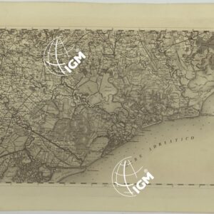 CARTA TOPOGRAFICA DEL REGNO LOMBARDO-VENETO COSTRUTTA SOPRA MISURE ASTRONOMICO-TRIGONOMETRICHE ED INCISA A MILANO NELL'ISTITUTO GEOGRAFICO MILITARE DELL'I.R. STATO MAGGIORE GENARALE AUSTRIACO PUBBLICATA NELL'ANNO - G.4