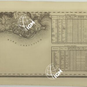 CARTA TOPOGRAFICA DEL REGNO LOMBARDO-VENETO COSTRUTTA SOPRA MISURE ASTRONOMICO-TRIGONOMETRICHE ED INCISA A MILANO NELL'ISTITUTO GEOGRAFICO MILITARE DELL'I.R. STATO MAGGIORE GENARALE AUSTRIACO PUBBLICATA NELL'ANNO - H.4